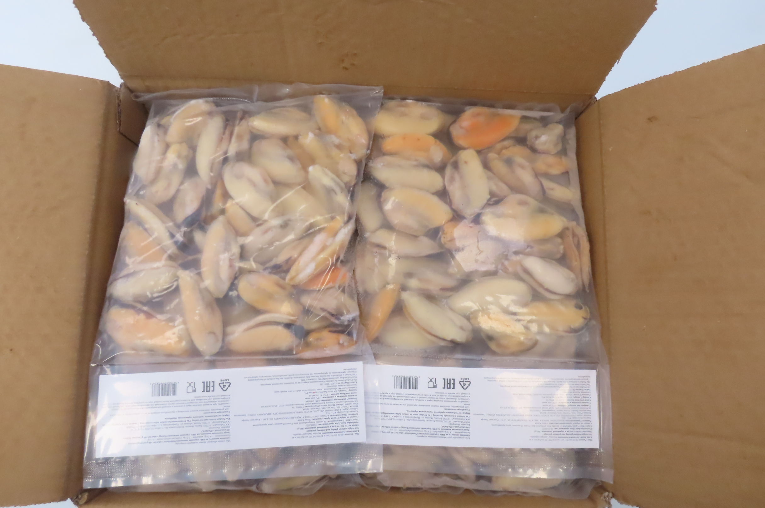 Мидии синие, мясо, 88/132, бланшированные   