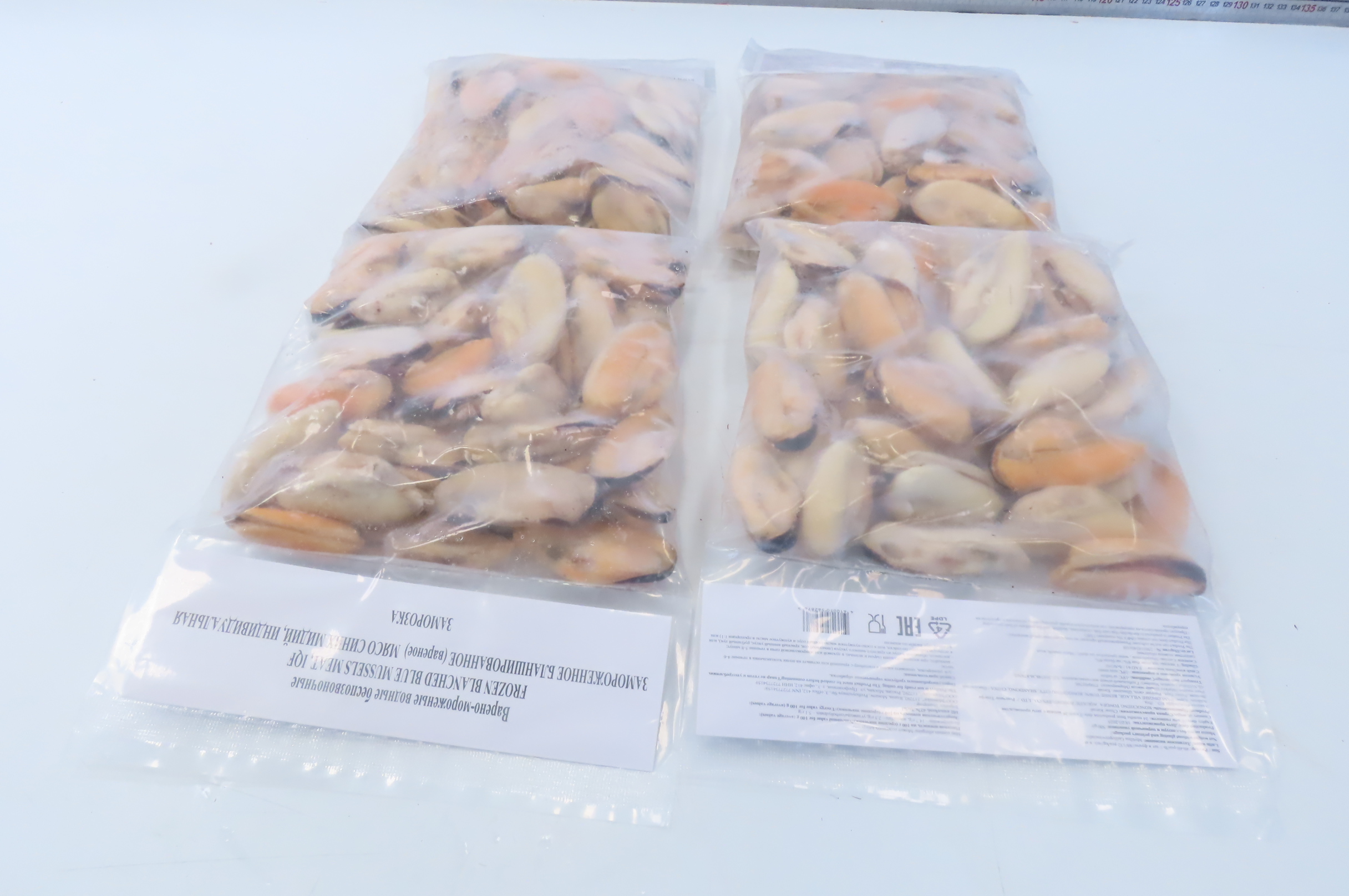 Мидии синие, мясо, 88/132, бланшированные   