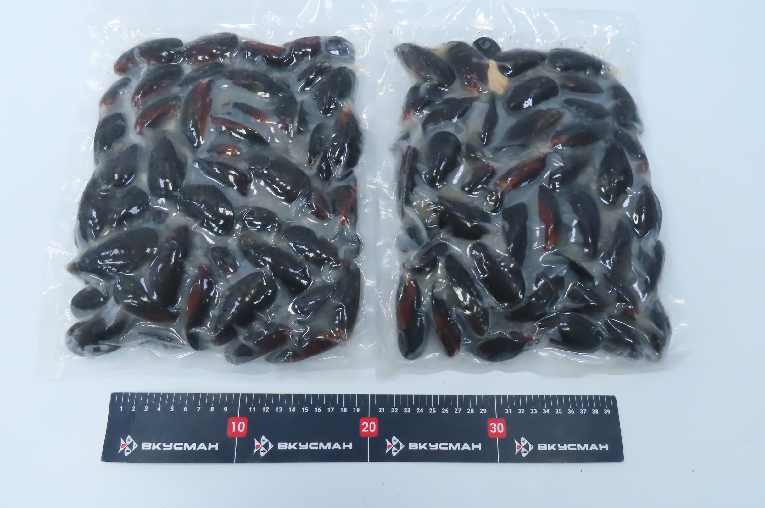 Мидии, целые в раковине, 40/60, в/м