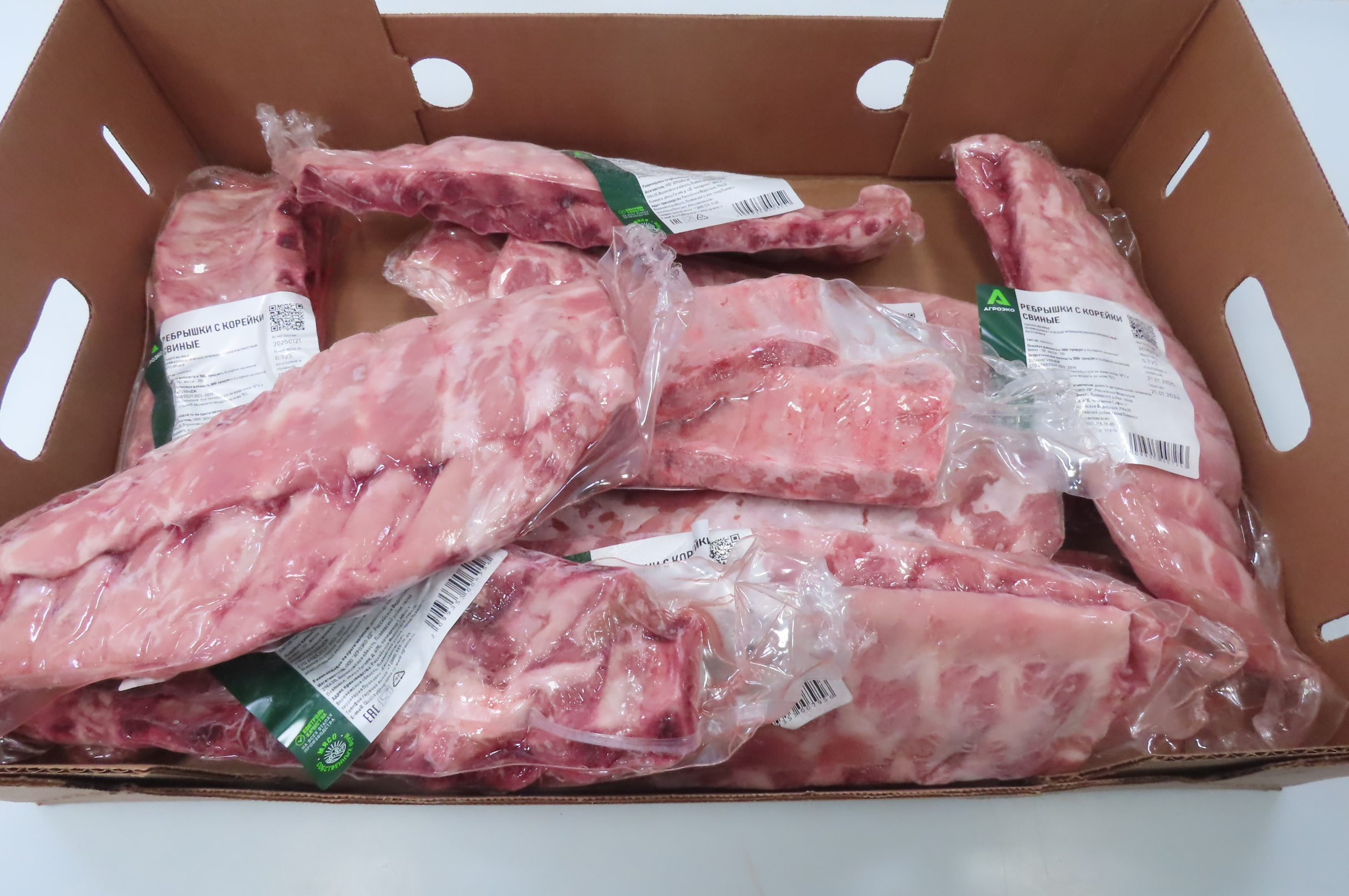 Свинина, ребра лента