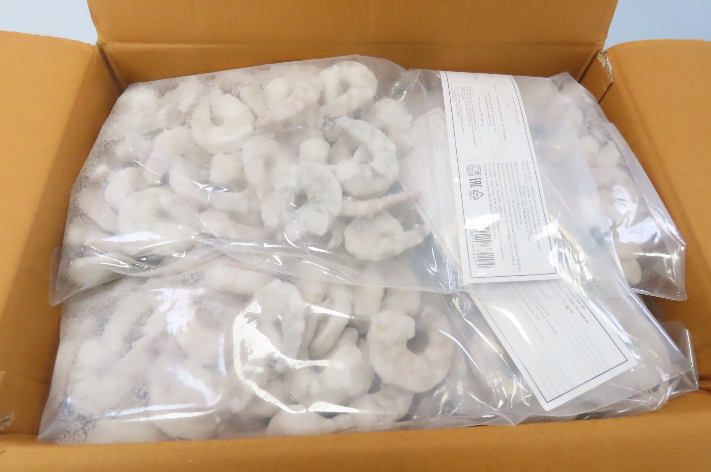 Креветка королевская "Ваннамей", очищенная без хвоста, без пищевода