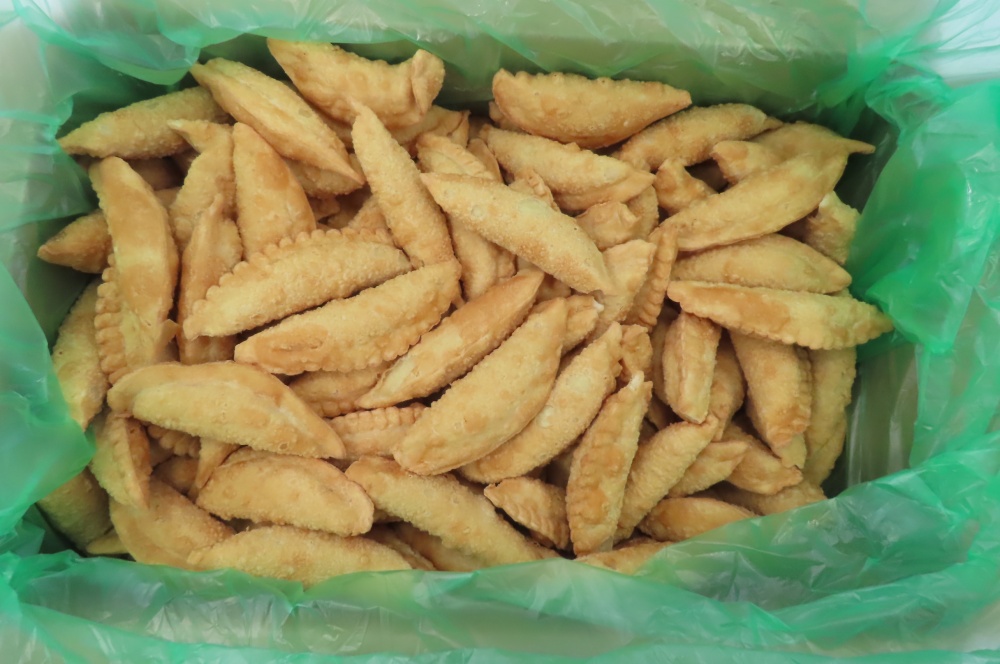 Чебуреки тресковые, обжаренные во фритюре, 1х5кг, зам, кор  